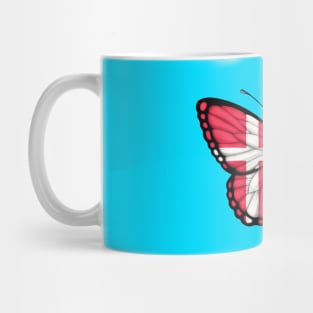 Danish Flag Butterfly Mug